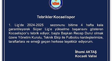Tebrikler Kocaelispor