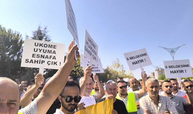 Gebze’de P plaka sahiplerinden “S Belgesi”ne tepki! Esnaf alanlara indi