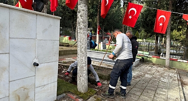 GEBZE ŞEHİTLİĞİ’NDE KAPSAMLI BAKIM VE PEYZAJ ÇALIŞMASI
