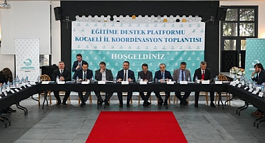 Eğitime Destek Platformu Kocaeli İl Koordinasyon Toplantısı Vali İlhami Aktaş'ın Başkanlığında Gerçekleştirildi