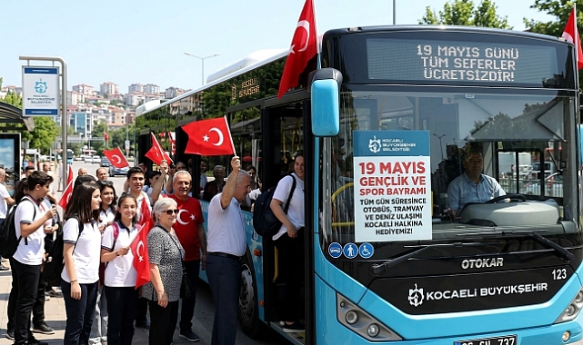 Kocaeli'de 19 Mayıs Müjdesi: Bayram Günü Toplu Taşıma Ücretsiz! (İstisna Hatlara Dikkat)