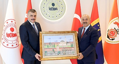 Başkan Büyükgöz’den İçişleri Bakanı Çiftçi’ye Ziyaret