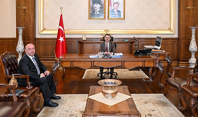 Çevre, Şehircilik ve İklim Değişikliği İl Müdürlüğü Görevine Atanan Mesut Önem, Vali İlhami Aktaş’ı Ziyaret Etti