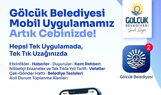 Gölcük Belediyesi Mobil Uygulaması Vatandaşların Hizmetinde