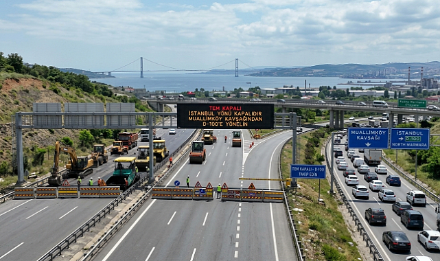SÜRÜCÜLER DİKKAT! TEM Otoyolu Muallimköy-Gebze Arası Trafiğe Kapatılıyor