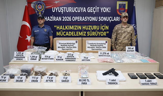 HAZİRAN AYINDA UYUŞTURUCUYA GEÇİT YOK