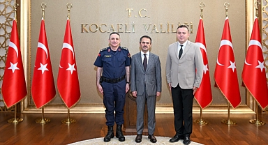 Jandarma Asayiş Vakfı Genel Müdürü E. J. Tuğgeneral İbrahim Güven’den Vali İlhami Aktaş'a Ziyaret