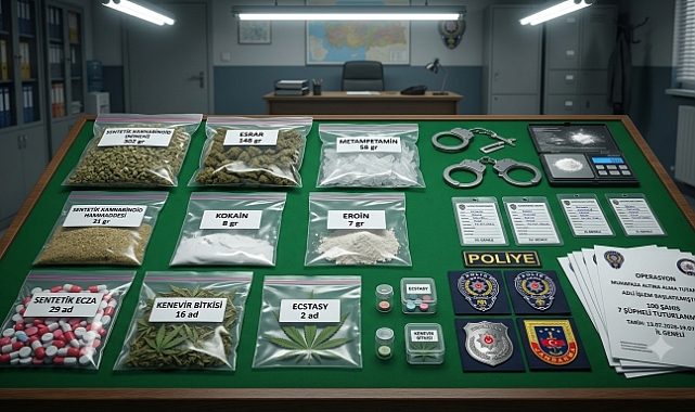 KOCAELİ’DE UYUŞTURUCUYLA MÜCADELEDE BİR HAFTALIK BİLANÇO AÇIKLANDI